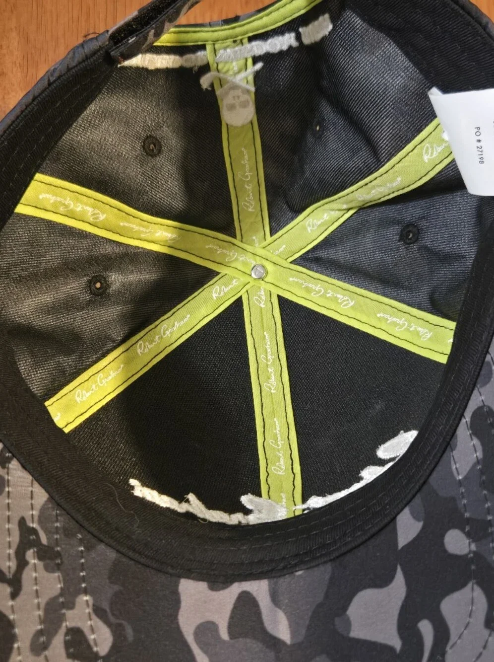 Robert Graham Black & Gray Camo Golf Hat New